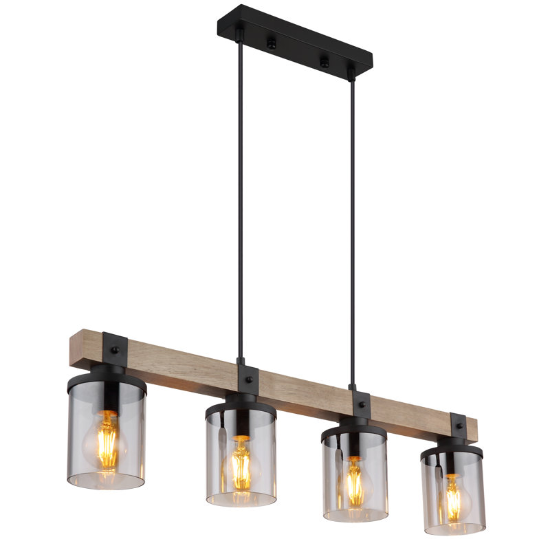Aneth 4 - Light Black Linear Pendant
