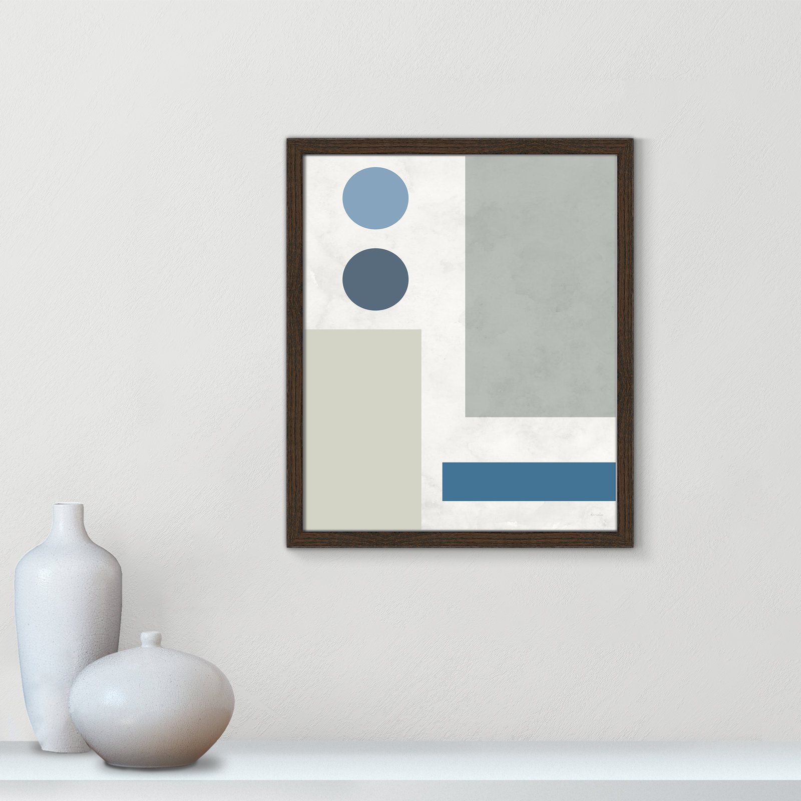 Stars Align I Print, 16" W x 19" H, Walnut Framed