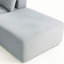 Compressé à 4 sièges gris avec velours côtelé doux, tout design, sans assemblage, ajustement modulaire pour les espaces de vie principaux Tissu en velours côtelé, flexibilité