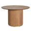 Ensemble de table de salle à manger à piédestal rond 5 pièces avec chaises rembourrées Logan-122544005