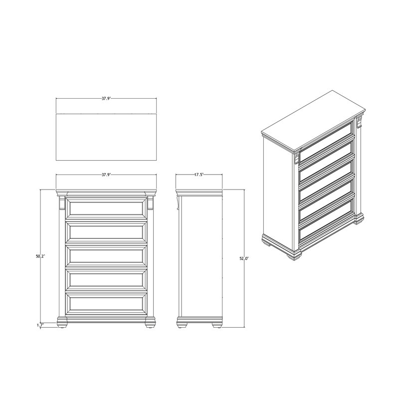 Commode grise pour le salon, Gris