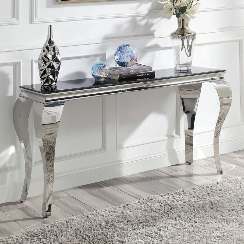 Table de canapé Glam Contemporary 1pc, Black