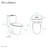Cascade II Cascade Dual-Flush Elongated One-Piece Toilet (Seat Included)