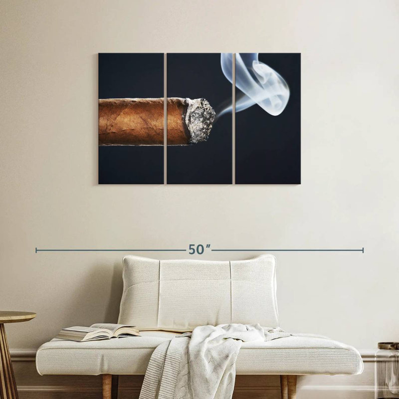 Senne Burning Cigar, 24" H x 38" W