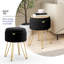 Repose-pieds rond en velours plissé avec rangement-1026732529-1026732542