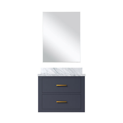 Castor 24 in W x 18 in D Single Bath Vanity, Acrylic Top and 18 in Mirror