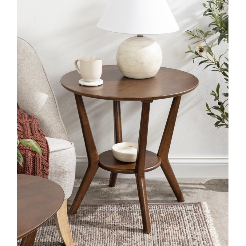 Table de bout en bois massif Nylah