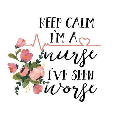 " Harriet Floral Nurse Inspiration II " by Wild Apple Portfolio