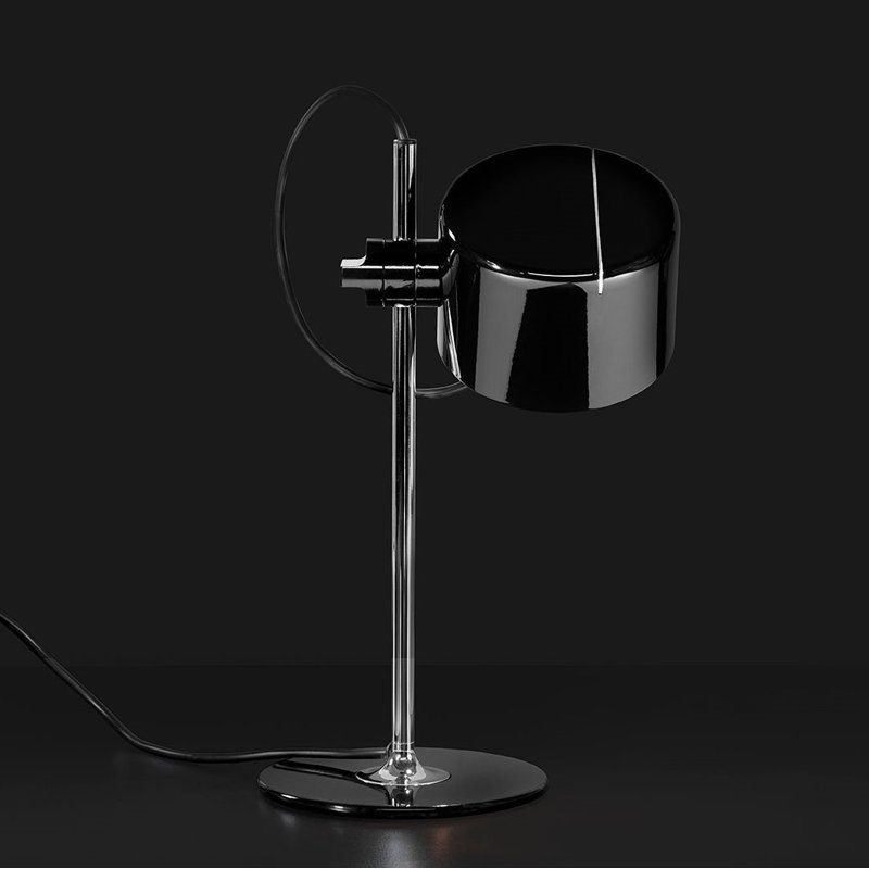 Mini Coupe Table Lamp, Lacquered Black, Lacquered Black