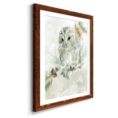 " Winter Lodge Owl " Painting Print