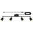 Plug In Track Lighting LED, Black 4-Light Kitchen Light Kit, Plug In Wall Light With 14.8Ft Power Cord, Rotatable Ceiling Spotlight(GU10 Socket, NO Bulb)