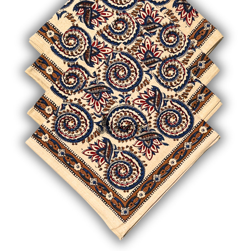 Ensemble de quatre serviettes en coton Blend