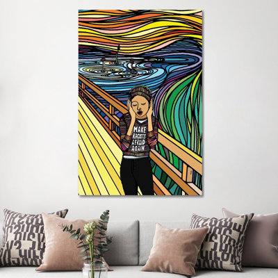 The Scream by Ninhol - Wrapped Canvas Print