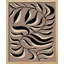 "Art abstrait du feuillage - Conception de feuille monochrome dans des tons de terre" sur papier-98266959-98266961