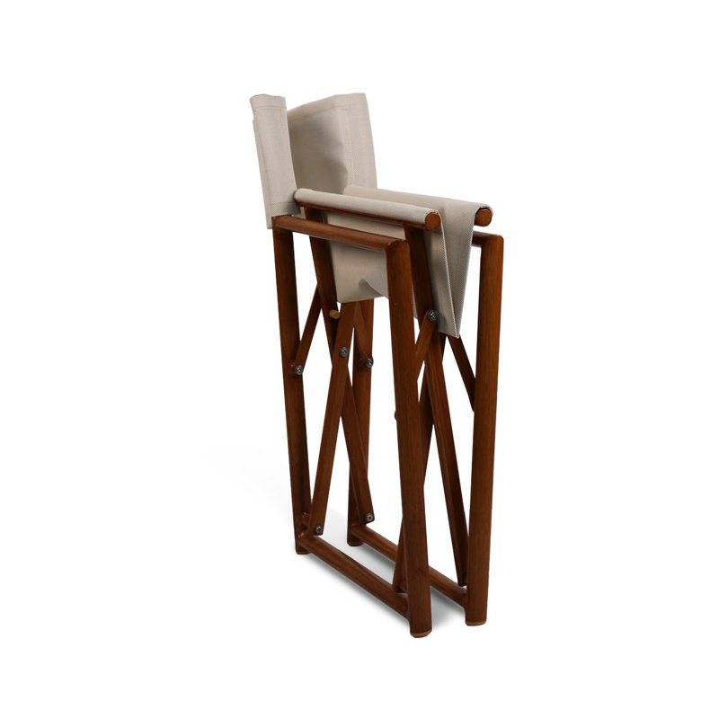 Campaign Folding Armchair, Teak/Sand