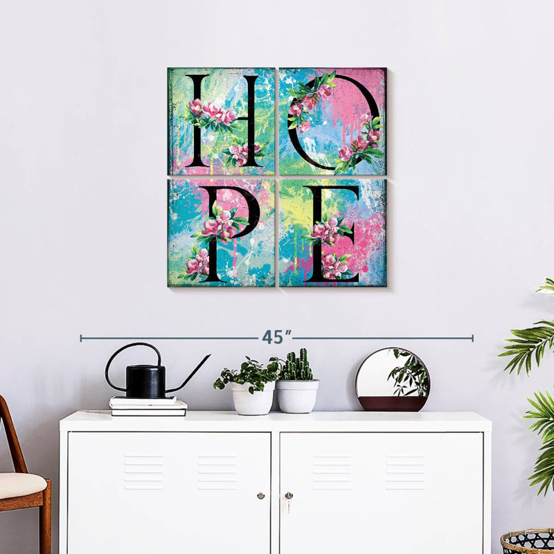 Tergel Hope, typographie, H 26 po x l 26 po