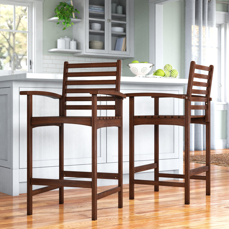 Ponce Solid Wood Counter Stool