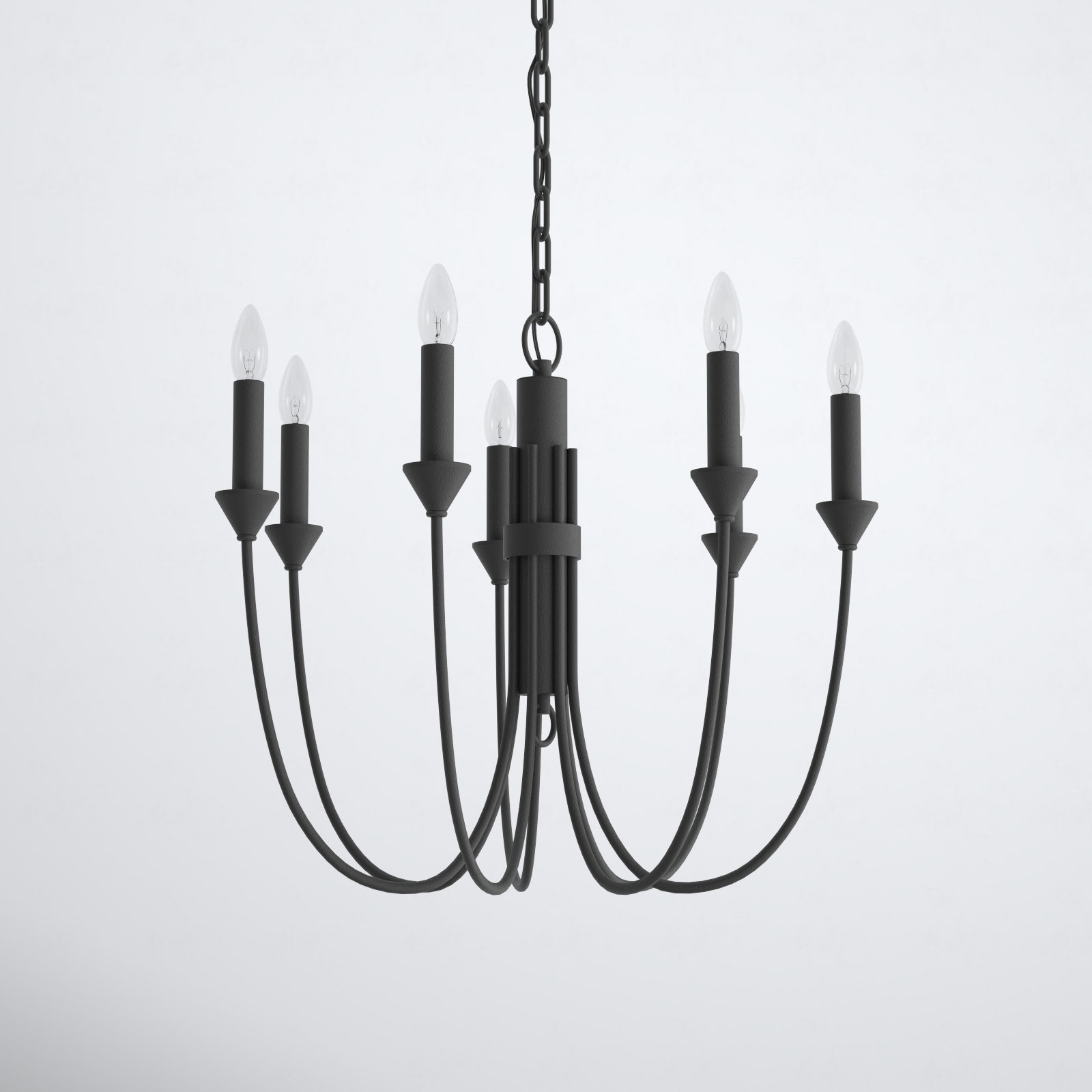 Alexandria 7 - Light Dimmable Chandelier, Forged Iron