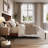 Amandah Low Profile Solid Wood Panel Bed-1063239670-1063239671