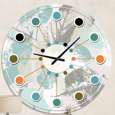 Horloge murale rétro Mid-Century