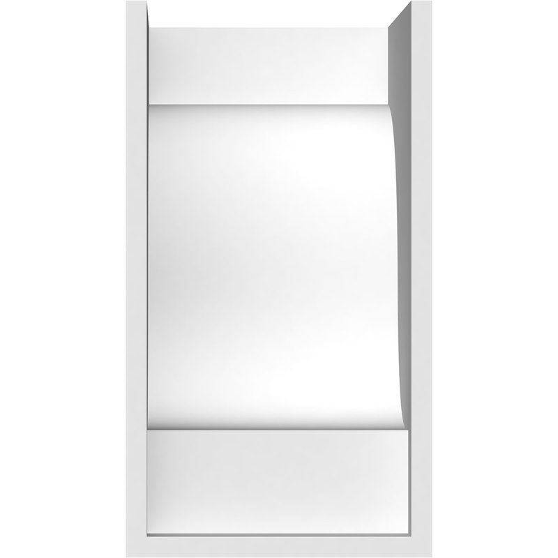 Corbeau standard en PVC de qualité architecturale Newport, H 10 po x l 5 po x P 5 po