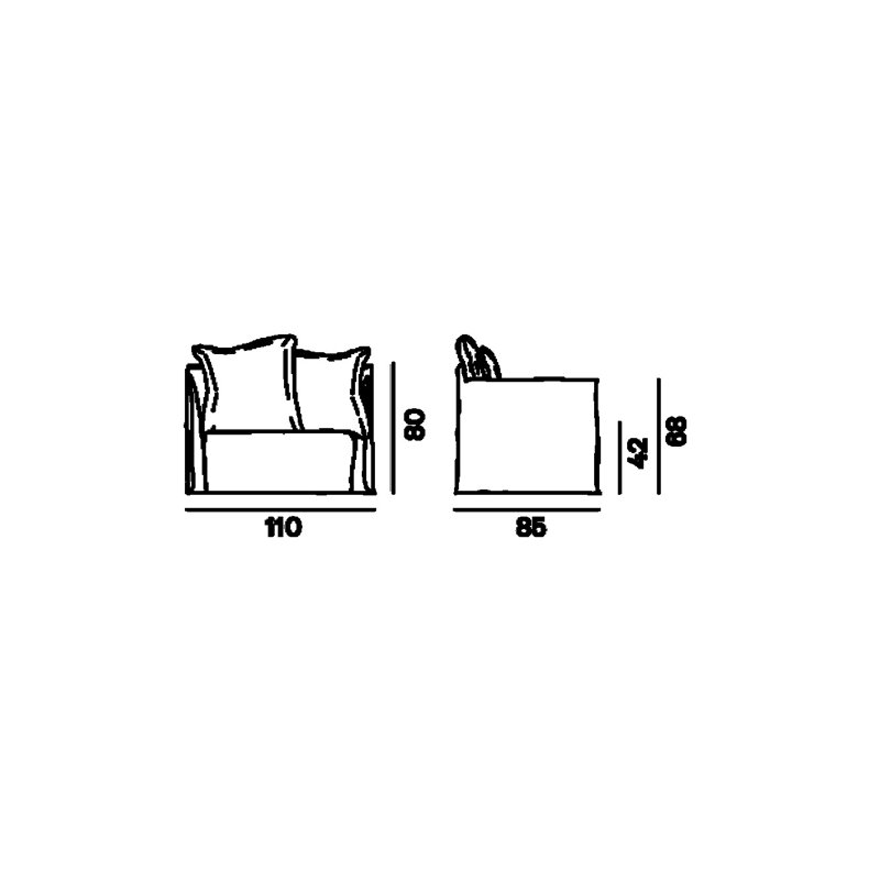 Ghost Out 09 Patio Chair with Cushions