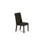 Ensemble de table de salle à manger 9 pièces comprenant une table de cuisine rectangulaire, un banc en bois et 7 chaises en tissu de lin noir, noir brossé-1242813948-1264220883-1264220880