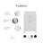 Minnetrista Single Bathroom Vanity with Marble Top-31600040-121417043