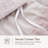 Chic Gingham Textured Duvet Cover Set with Hidden Zipper Closure & Corner Ties, All-Season, Machine Washable, Pink-125195147