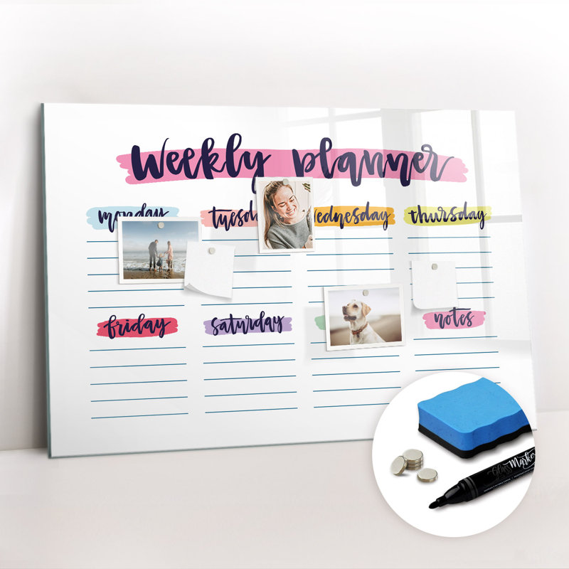 Magnetic Glass Dry Erase Board