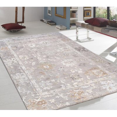 Oushak Hand Knotted Wool Oriental Area Rug