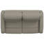 Causeuse inclinable beige / brun clair-945634056