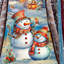 Snowman's Friend Santa Hand-Painted Wood Carved Masterpiece By G. Debrekht