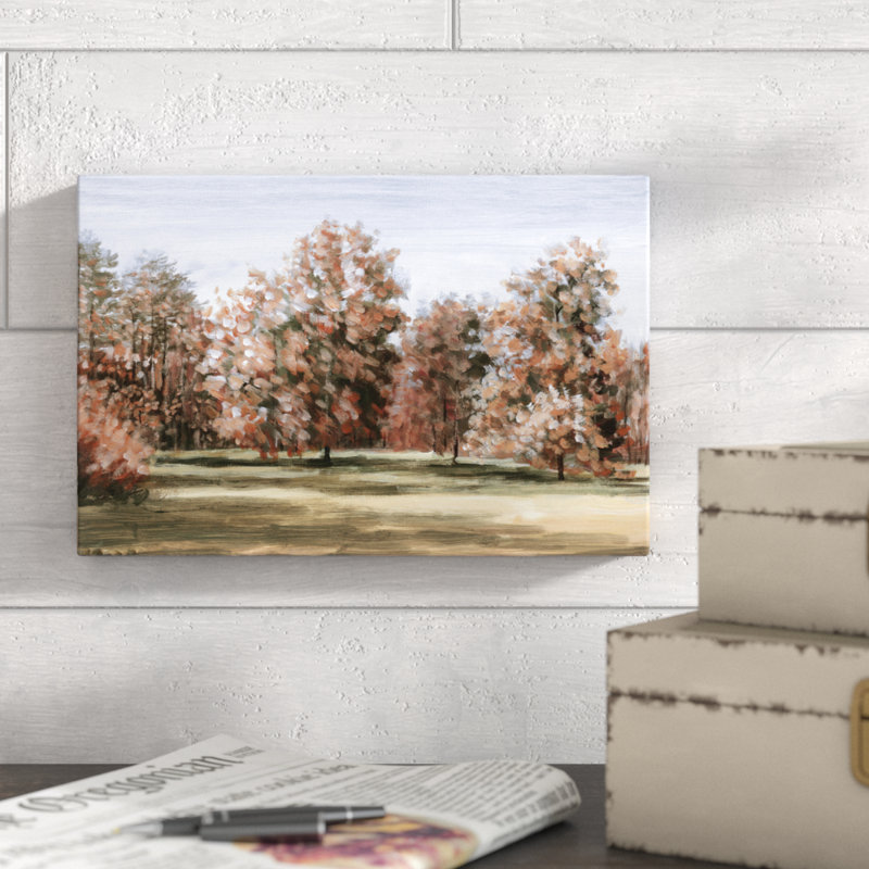 Arbre peint d’automne-impression sur toile, H 8 po x l 12 po