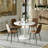 31.5 White Round Pedestal Dining Table