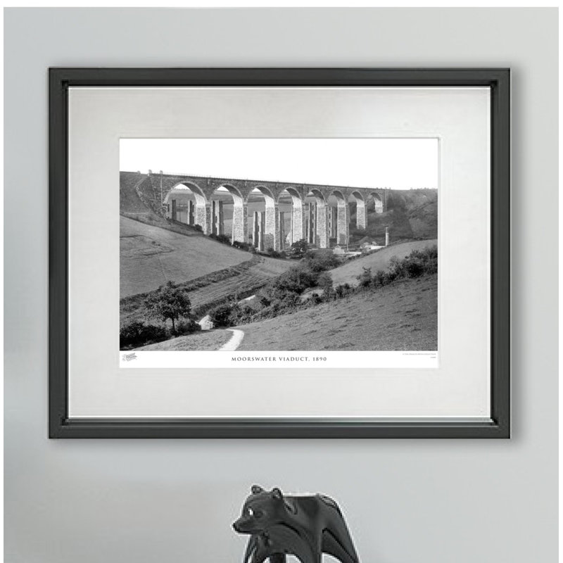 Moorswater Viaduct, 1890 - Single Picture Frame Print, 28cm H x 36cm W x 2.3cm D
