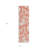 2' X 8' Salmon and Ivory Floral Washable Non Skid Indoor Outdoor Runner Rug
