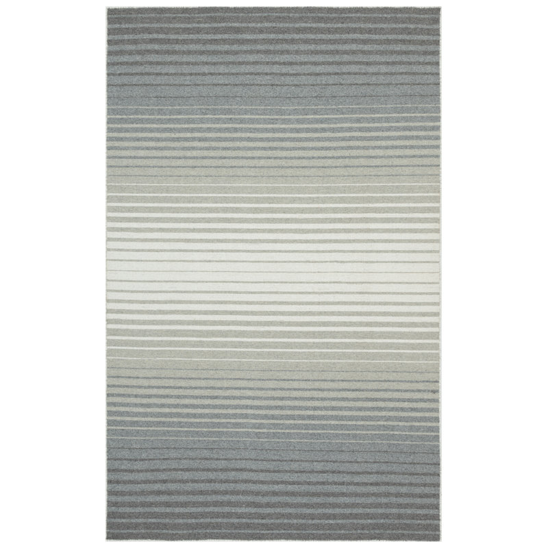 Striped Kilim 901 Hand Loomed 80% Wool; 20% Cotton Ombre Rug, Rectangle 3' x 5'