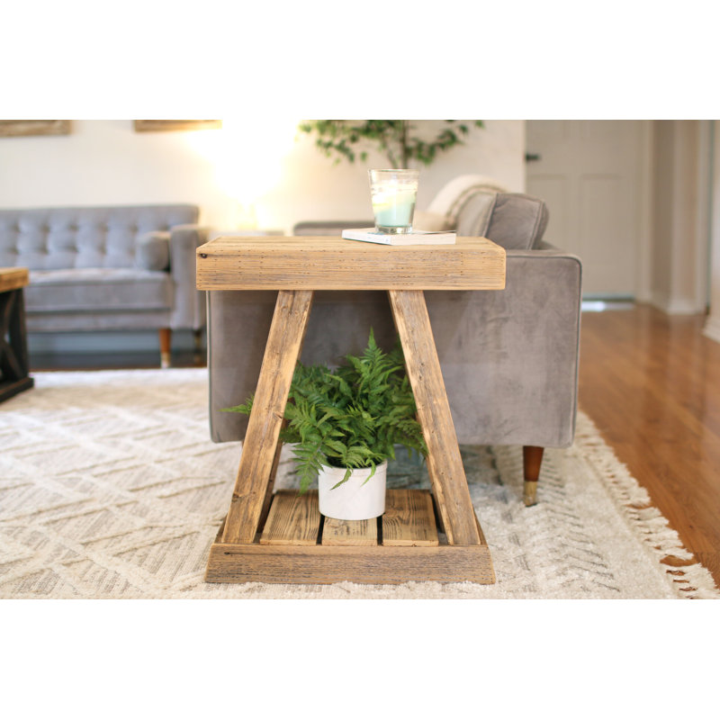Table de bout en bois massif Deniya
