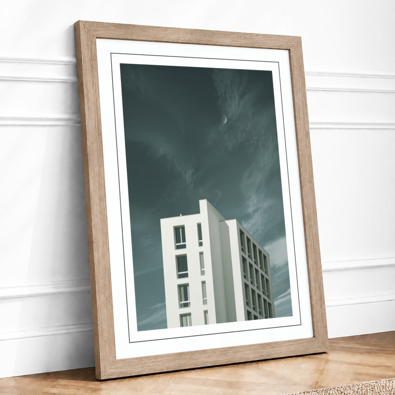 Vertical Architecture Industrial - Print, A2 - 59.4 x 42.0 cm, Oak