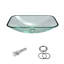 Lavabo vasque rectangulaire en verre 20 1/4 "x l 14 1/2" avec bonde escamotable