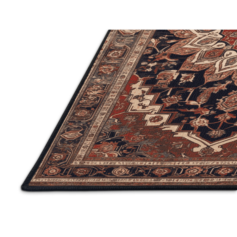 Tapis brun lavable à la machine, Rectangle 8 pi x 12 pi