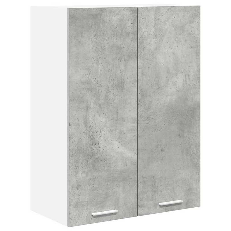 Vidaxl Hanging Cabinet With Storage Riga Artisan Oak 60 X 31 X 80 Cm, 80cm H x 60cm W x 31cm D, Concrete Grey
