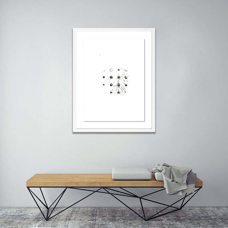 Gray Golden Imprint 15 Print by Anne Mersmann, White, 24" H x 19" W x 1.5" D