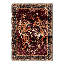 Tapis oriental rouge lavable à la machine avec envers antidérapant Gemini-132808310-133018433