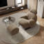 Chaise berçante moderne avec repose-pieds
