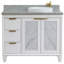 Ensemble de meuble-lavabo simple 43 po avec miroir Schreck-812378525-812378527