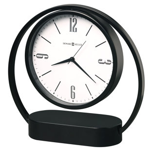 Quartz Movement / Crystal Tabletop Clock Black