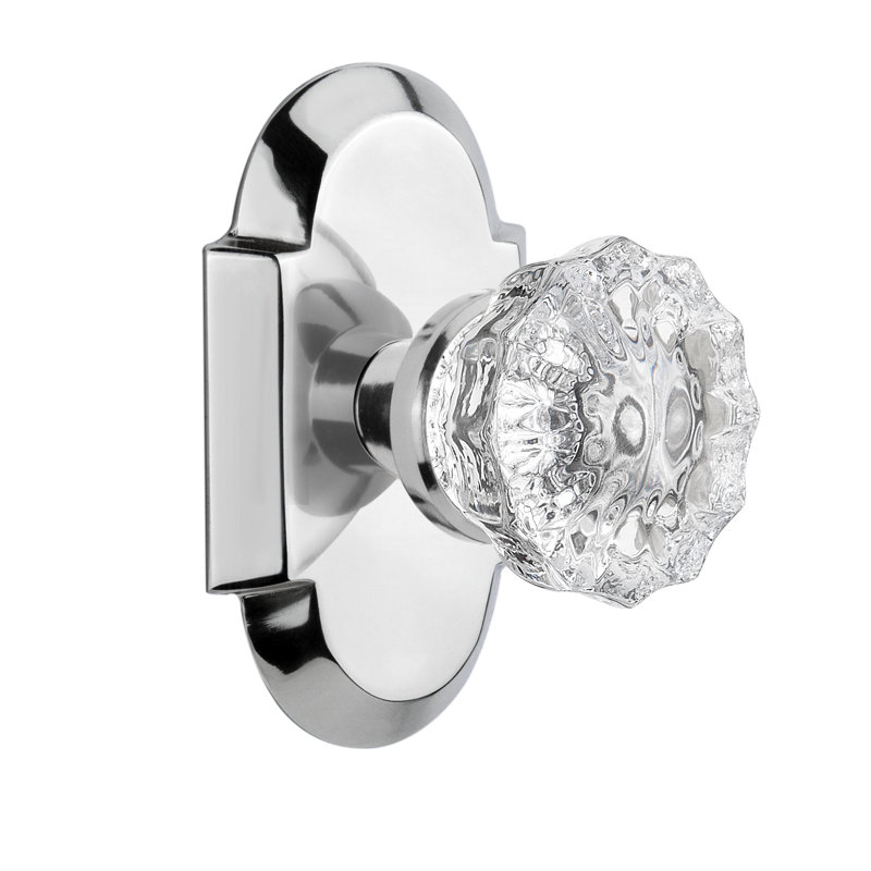 Cottage Plate with Crystal Door Knob Nostalgic Warehouse