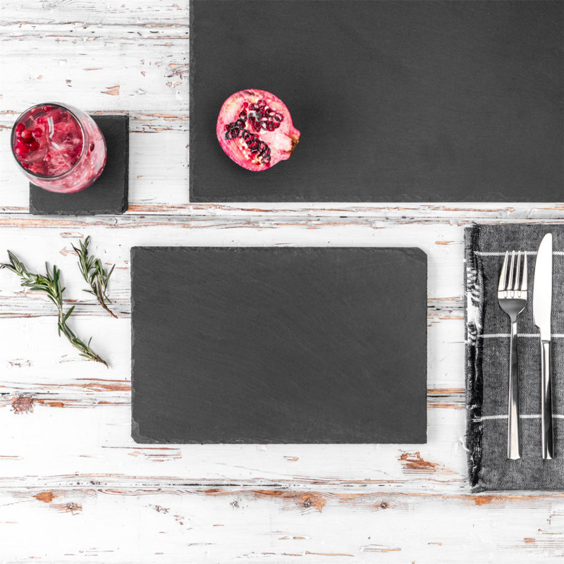 Argon Tableware Rectangle Slate Placemats